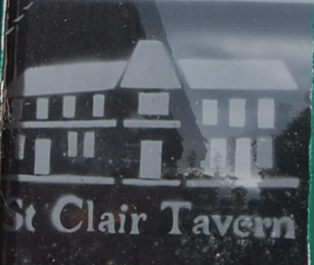 St Clair tavern window sticker